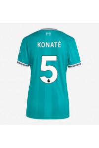 Liverpool Ibrahima Konate #5 Jalkapallovaatteet Naisten Kolmaspaita 2025-26 Lyhythihainen
